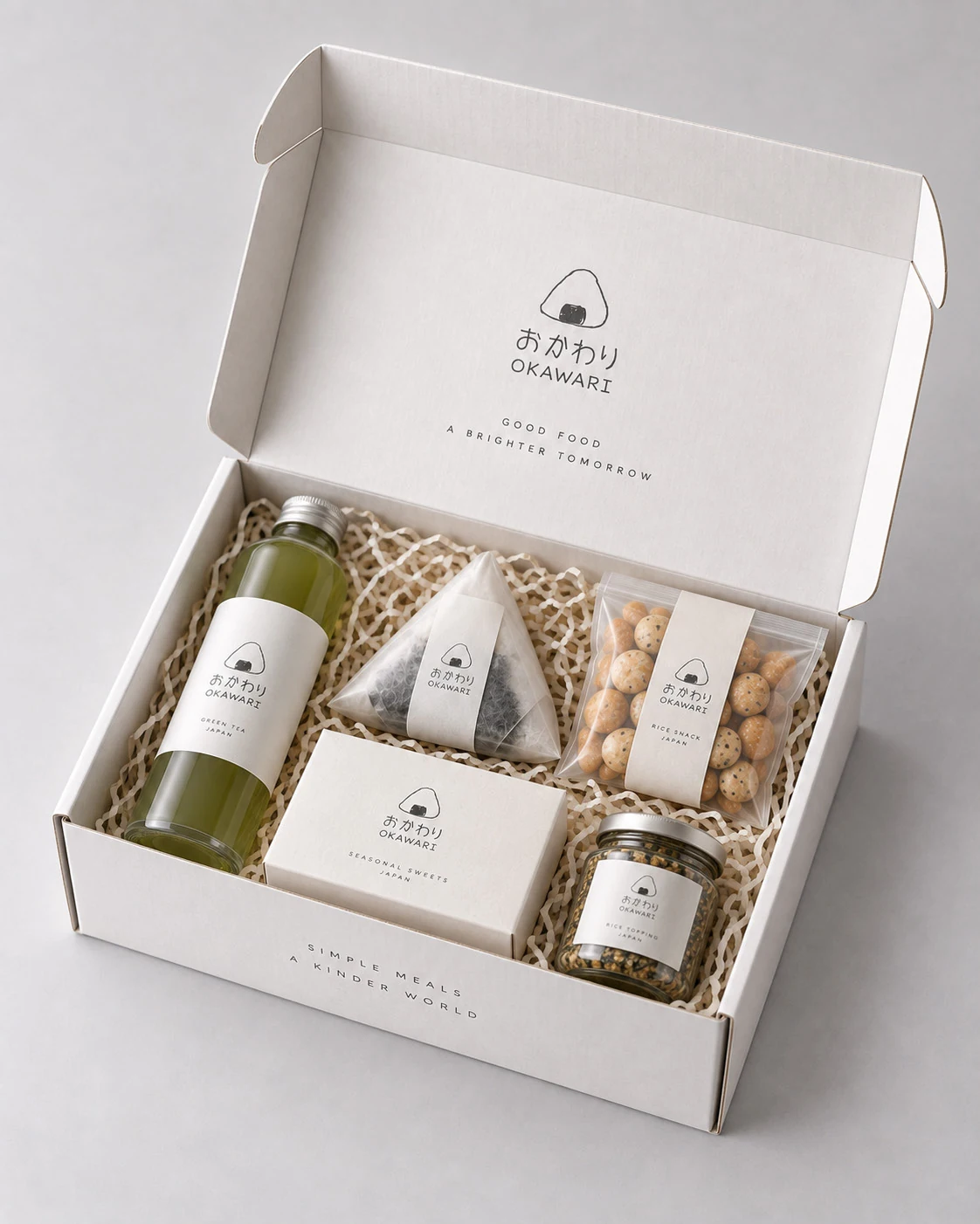 An open OKAWARI regular subscription box